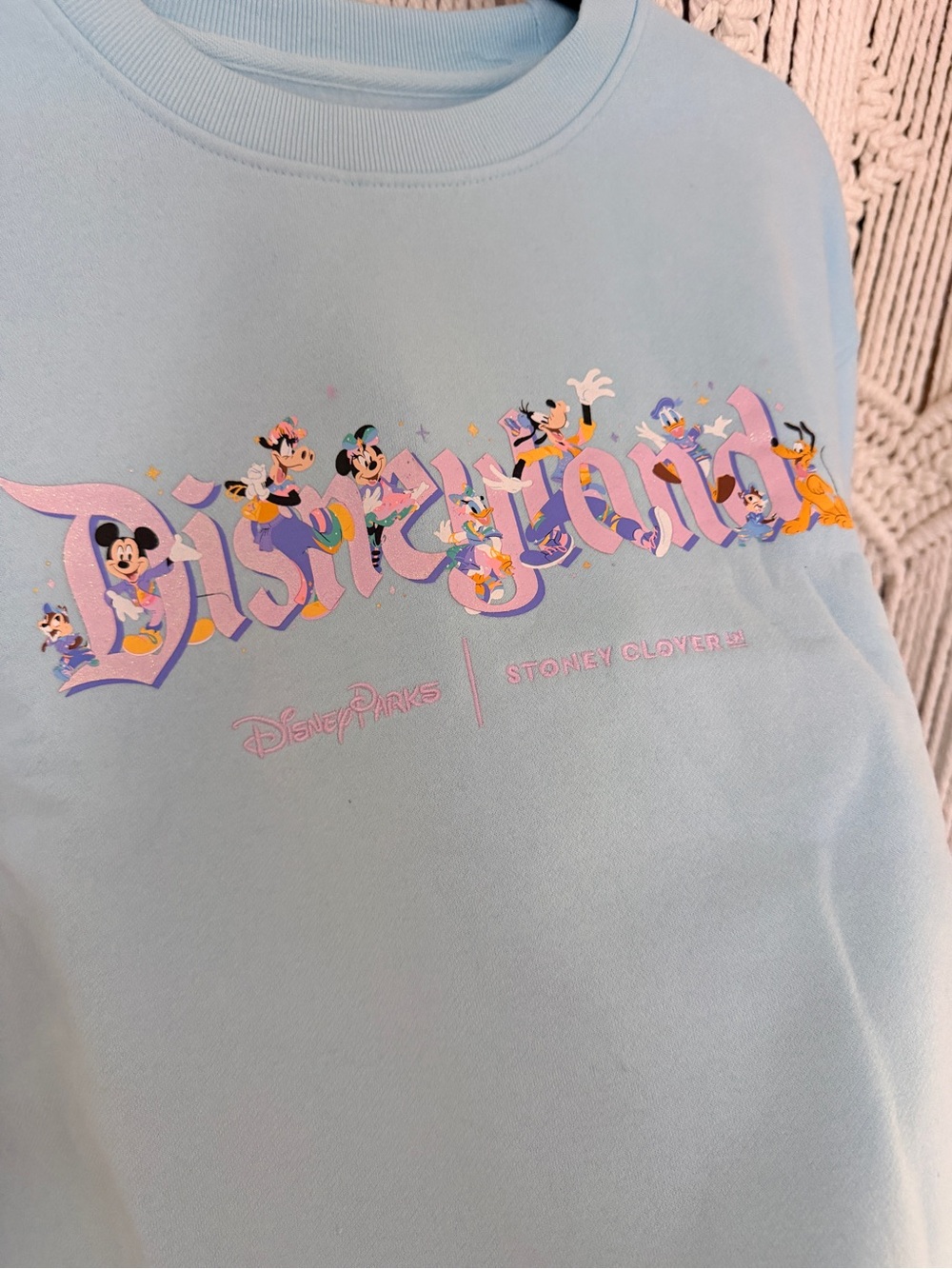 NWOT Disney X stoneyclover Ln blue hoodie Disneyland L - Picture 3 of 8